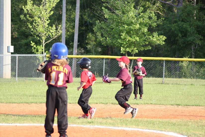 Gabby Peebles is after the runner