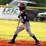 Kyle Hinson waits to advance to 3rd