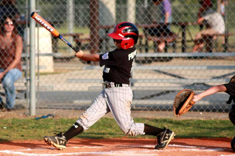 Zach Payne gets a hit