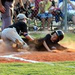 Zach Payne makes the out