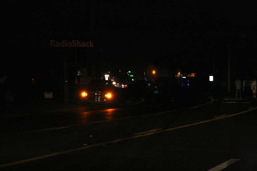 North Century Boulevard to the Alabama line was in the dark