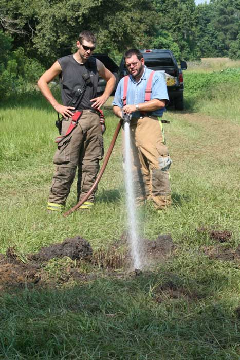 Wetting Down After  Explosion