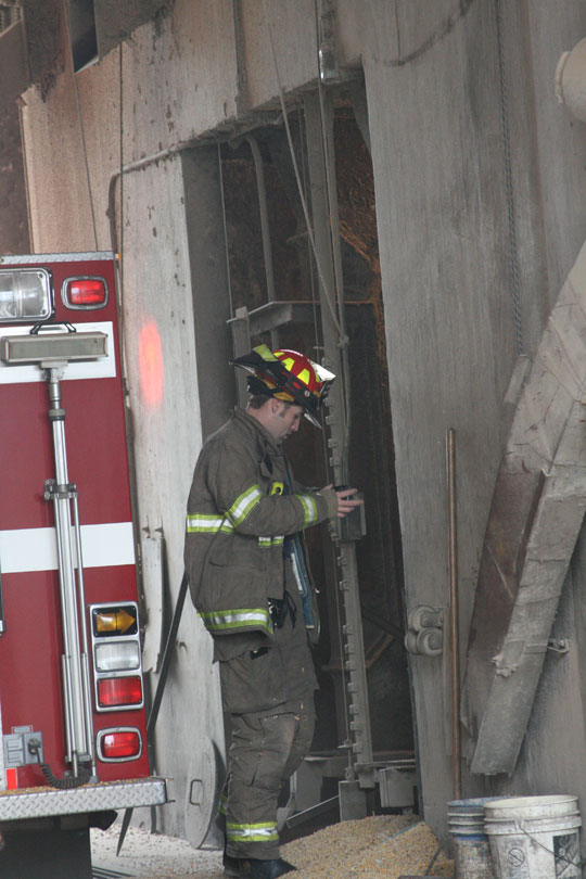 First Firemen Arrive On Scene