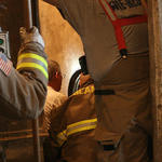 Firemen Working On Rescue Plan