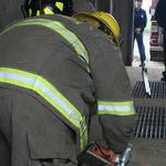 Cutting Wood To Be Used In Rescue