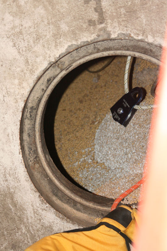 Looking Inside Access Hole