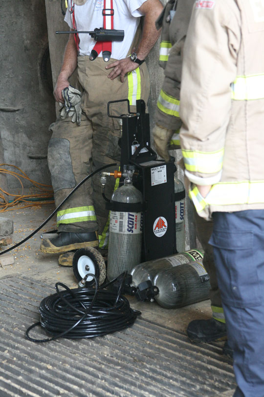 Oxygen Being Feed Into Silo