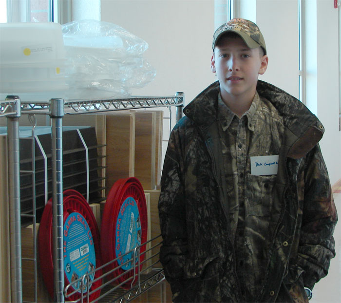 Dale Campbell Jr was a doorprize winner