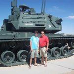 Austin and Randy Albritton at Yuma Proving Ground, Yuma, Arizona