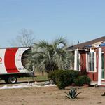 Restoration crew arrives