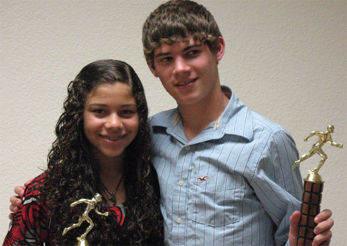 Coaches Choice Award: Angel Mitchell and Dustin Lewis