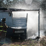 BBQ Restaurant Shed Fire