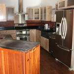 Interior of dome home.