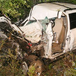 Drivers Trapped In 2 Wrecks