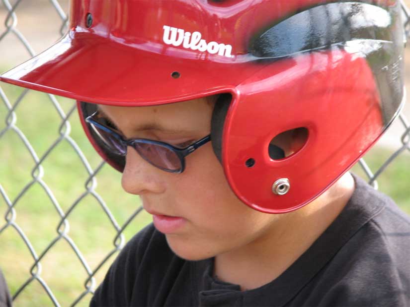 Zach Payne mentally prepares for the game