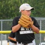 Tanner Guidry readies to deliver the pitch