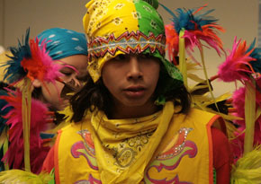 Poarch Creek Indians Perform At Century Library