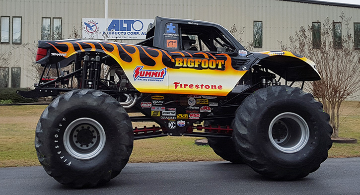 Bigfoot Monster Truck Visits Local Company That Keeps It Running 