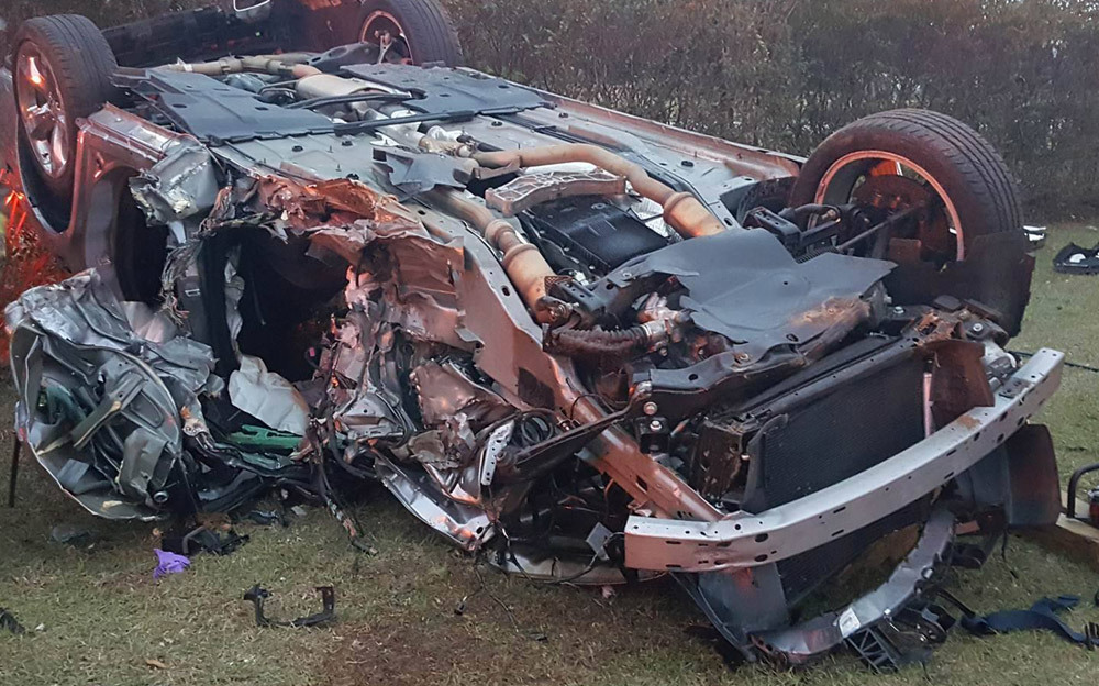 Driver Trapped After Highway 29 Rollover Crash