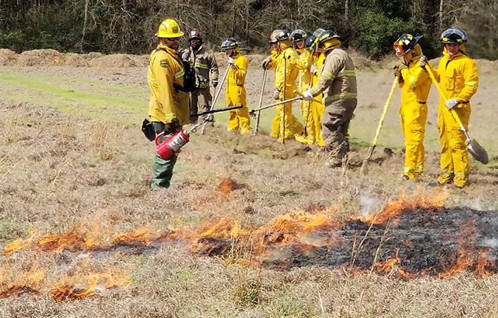 Escambia Fire Rescue Volunteers Receive Wildland Fire
