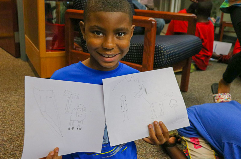Kids Show Off Their Artistic Skills During Library Summer Reading