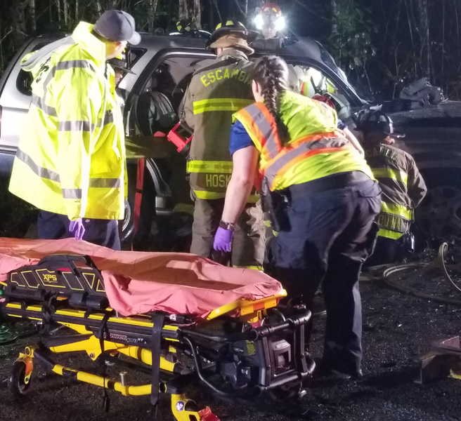 Driver Extricated After Serious Crash On Tate Road