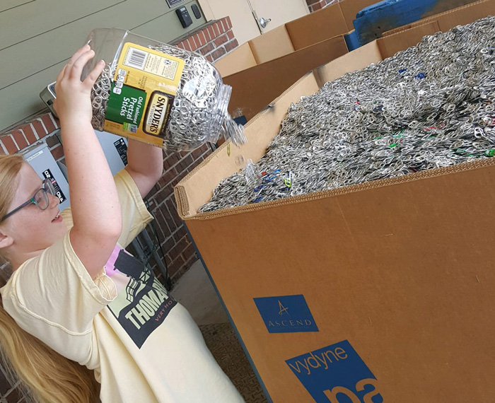 Bratt Elementary Collects 65 Pounds Of Pop Tabs For Ronald McDonald