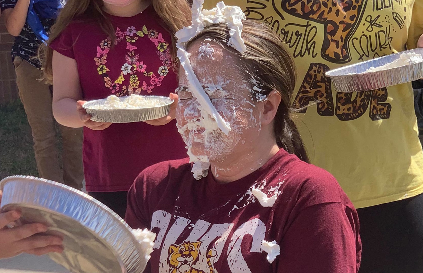 Kingsfield Elementary Teachers Get Pied In The Face For Relay For Life (With Photo Gallery