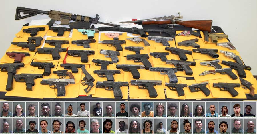 ECSO Gun Crimes Unit 42 Arrests 57 Firearms Seized This Year 