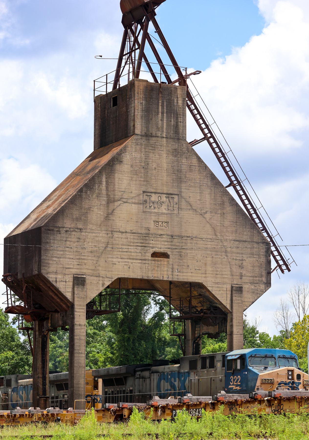 1943 L&N Railroad Coaling Tower On State Line Is Demolished (With Photo