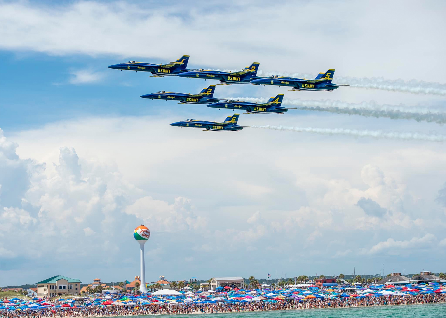 One More Look The Blue Angels Over Pensacola Beach (Photo Gallery