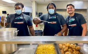 UWF Football Serves Up Meals At Waterfront Rescue Mission