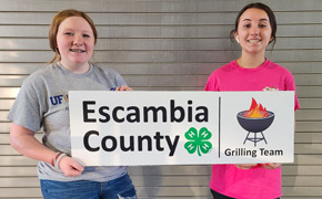 Two Escambia 4-H Grilling Team Members Place At State Tailgating Contest