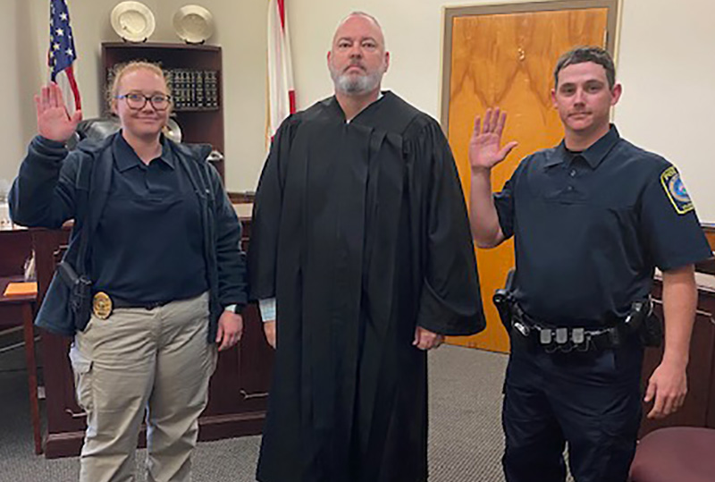 Two New Flomaton Police Officers Sworn In