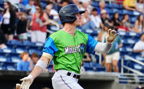 Conine Homers Twice, Sets RBI Record In Wahoos 9-6 Win
