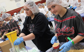 Tate High School FFA Prepares 54,000 Meals of Hope