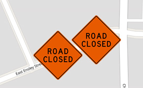 Ensley Street Closed At Chemstrand Road For The Next Week
