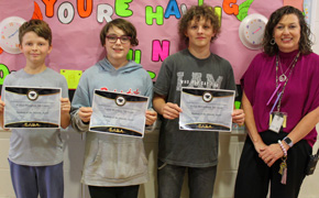 Ernest Ward Middle School Names Students Of The Month