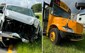 Updated: No Students On School Bus Involved In Highway 29 Crash