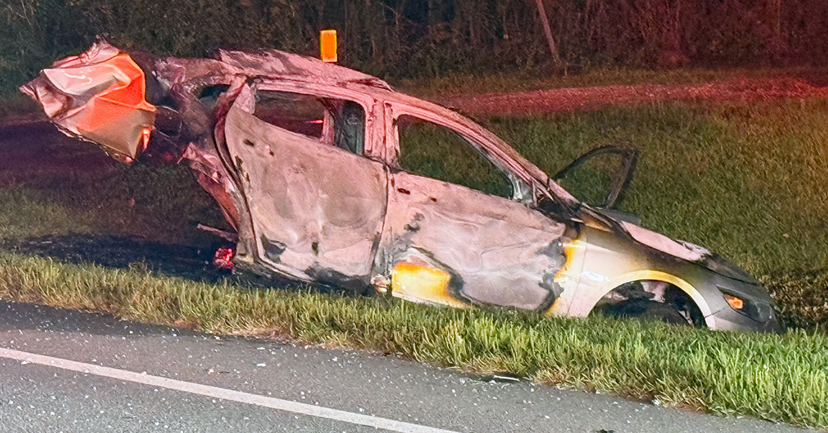 FHP: Speeding Driver Caused Fiery Fatal Highway 29 Crash