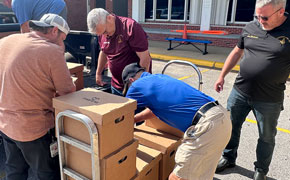 Cantonment Lodge Donates Food Boxes To Families In Need