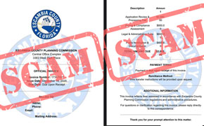 Escambia County Warning Contractors About License Payment Scam
