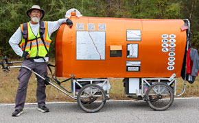 Man Traversing North Escambia On A Mission To Walk Across America From Top To Bottom