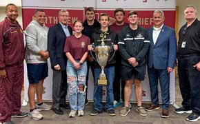Northview NJROTC Presented Pensacola Navy Days 4K Run Trophy