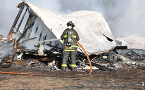 Fire Destroys Mobile Home, Pickup In Enon