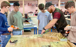 Northview High Construction Academy Students Build Bat Houses For Town Of Century