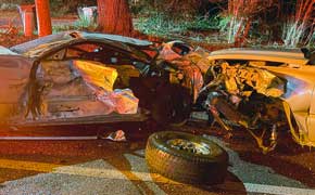 Two Injured In Saturday Night Cantonment Three-Vehicle Wreck