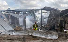 Fire Destroys Large Barn In Molino (Gallery)