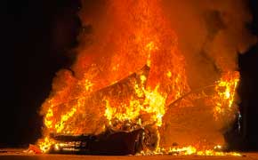 No Serious Injuries In Fiery Cantonment Wreck (With Gallery)