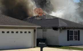 Outside Fire Spreads To Destroy Home North Of Ten Mile Road; Pets Rescued